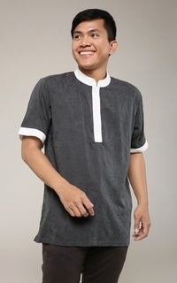 Pakaian Pria Eclipse Shirt Dark Grey