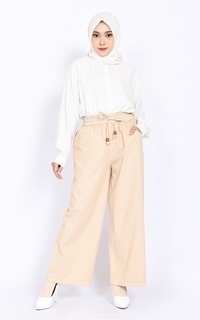 Pants Kulot Denim Emma Beige