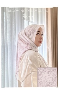 Hijab Motif Voal Scarf Blooming Dream - Aurora