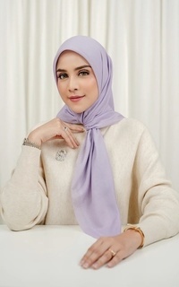 Hijab Motif Today's Scarf - Lilac Grey