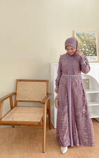 Gamis Sabena Dress Lilac