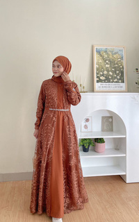 Gamis Sabena Dress Teracota