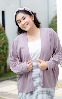 Cardigan Yoenik Apparel Yeongu Outer Mauve M18218 R82S6