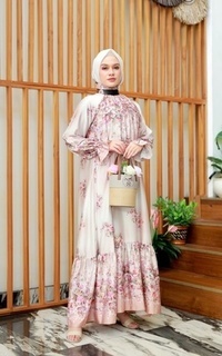 Gamis Protection Of Roses - Briony Dress Motif