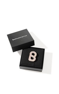 Luxe Signature Multi Crystal Brooch - Rose Iridescent