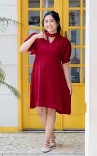 Tunik Yoenik Apparel Chowol Dress Wine M17517 R26S1