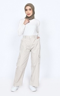 Pants Kulot Jennie in Beige