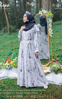 Long Dress Maetha - Outer Motif Wanita Dewasa Athena Series