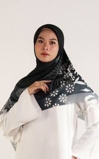 Hijab Motif Nayanika Hijab / Jilbab / Kerudung Voal Ultrafine Motif Nabil