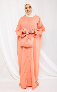 Mukena Mukena Dewasa Terusan Katun Mikro - Rahmah Peach Pink