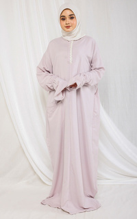 Mukena Mukena Dewasa Terusan Katun Mikro - Fitrah Grey Lilac