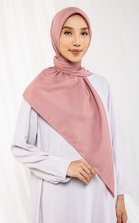 Plain Scarf Seya Square Dusty Rose