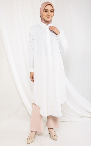 Long Dress Alma Dress  Broken White