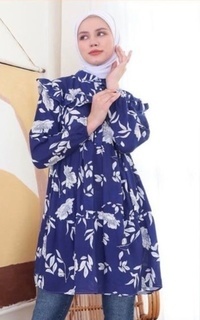 Tunik Corak Tunik Navy-704139