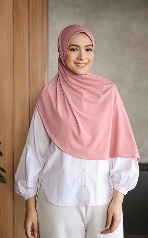 Hijab Instan - Pashmina Instant Alesha - Dusty