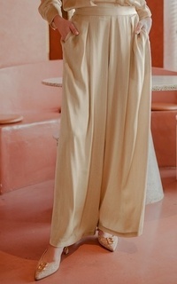 Celana Amaya Basic Set Pants - Cream