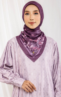 Hijab Motif Aiyana  Series Scarf Mauve