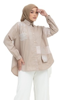 Blouse Blouse casual wanita Oversize II Daniella SB-003 atasan cewe dewasa katun kemeja wanita daily