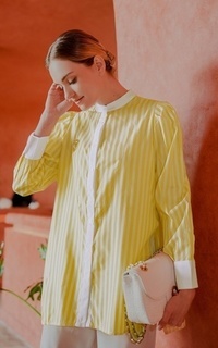 Shirt Double Stripes Shirt - Yellow