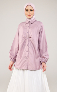 Blus Hazelnut Indonesia - Tylos Top - Atasan/ Blouse / Top Wanita - Lavender (DEFECT/ MINOR)