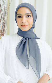 Plain Scarf Kirana Paris Plain Japan Blue Pansy-706986