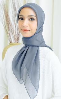 Plain Scarf Kirana Paris Plain Japan Blue Pansy-706987