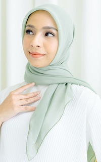 Plain Scarf Kirana Paris Plain Japan Green Pastel-706999