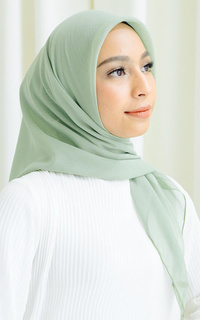 Plain Scarf Kirana Paris Plain Japan Green Pastel-707000
