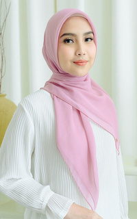 Plain Scarf Kirana Paris Plain Japan Purple Pink-707056