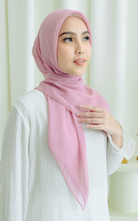 Plain Scarf Kirana Paris Plain Japan Purple Pink-707057