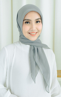 Plain Scarf Kirana Paris Plain Japan Smoke Green-707087