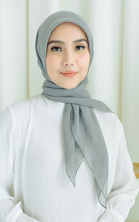 Plain Scarf Kirana Paris Plain Japan Smoke Green-707088