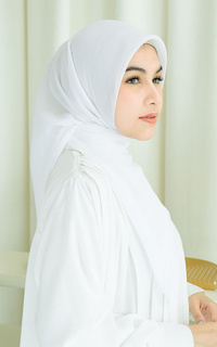 Plain Scarf Kirana Paris Plain Japan White-707091