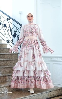 Gamis Protection Of Roses - Lumina Dress Motif