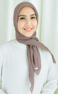 Plain Scarf Kirana Paris Plain Japan Brownie-707323