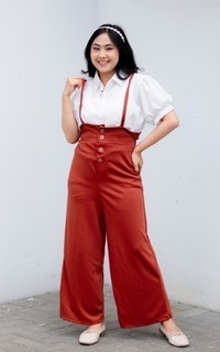 Overall Yoenik Apparel Yumi Overall Kulot Teracota M17398 R88S5