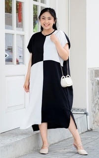 Tunic Yoenik x Barbyescollection Chaerin Home Dress Black M18237 R20S3