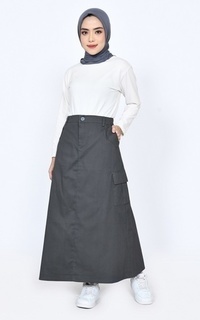 Rok Rok Kargo Jennie Abu tua Dark Grey-707503