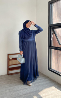 Gamis Elenore Dress Navy