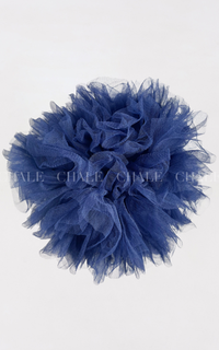 Headpiece Tulle Scrunchie Navy