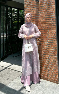 Long Dress Nasya Outer Taupe