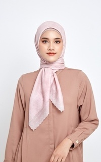 Hijab Motif MFMW Classic Monogram Scarf - Kerudung Premium Rose Water