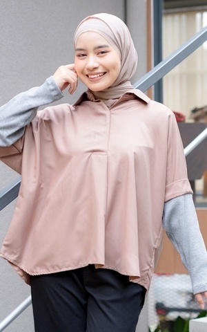 Blouse Mybamus Mina Layer Sleeve Tops - Atasan Muslim Wanita