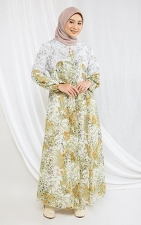 Long Dress Forest Green Renda