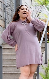 Tunic Siselyo Giani Kemeja Tunik Mauve M17673 R79S4