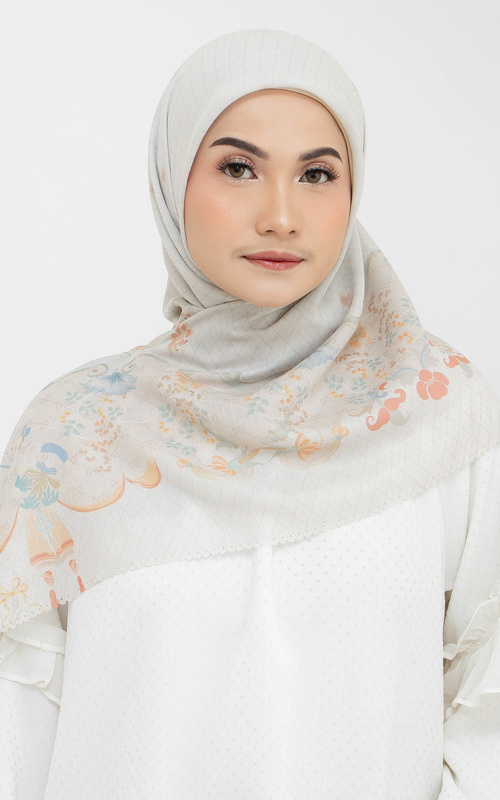 Printed Scarf - Delilah - Nowrt Scarf - Nude