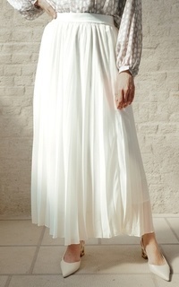 Rok Pleated Skirt - White