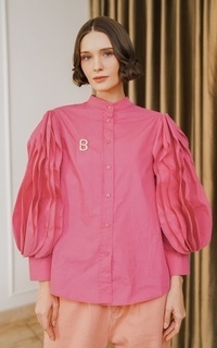 Shirt Shirt Statement Sleeve - Mauve