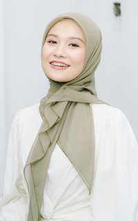 Plain Scarf Kirana Paris Plain Japan Matcha-711546