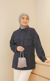 Shirt Kemeja Stripe Fina